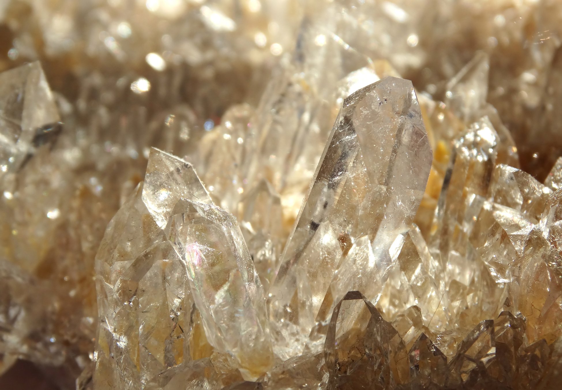 clear rock crystal quartz geode geological crystals